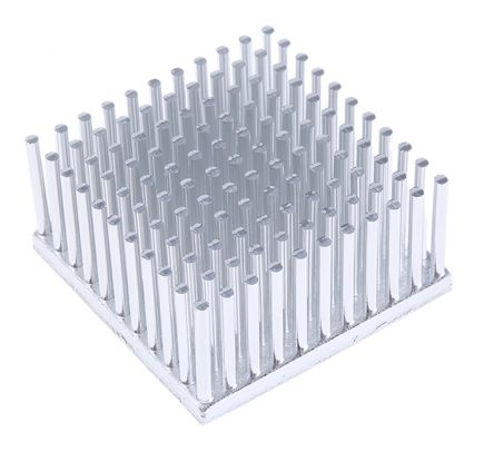 Fischer Elektronik Kühlkörper Für Universelle Quadratische Alu 3.5K/W, 40mm X 40mm X 20mm, Klebefolie, Metallfolie