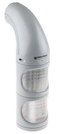 Werma 多层警示灯 894 系列, 2 照明元件, 透明灯罩, 115 → 230 V 交流电源 无色