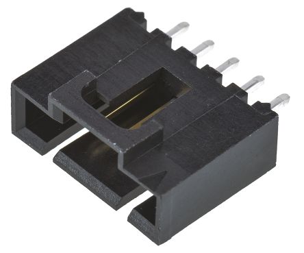 Molex Conector Macho Para PCB Serie SL De 5 Vías, 1 Fila, Paso 2.54mm, Para Soldar, Montaje En Orificio Pasante