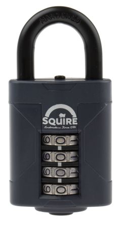 Squire 50mm Steel Combination Weather Resistant Padlock