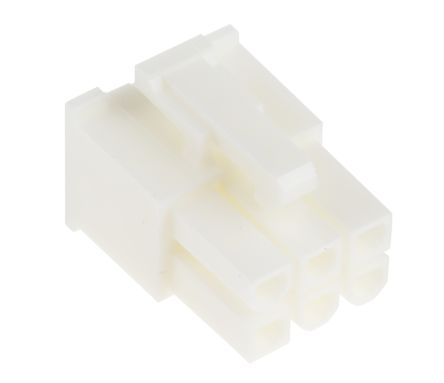 Molex Mini-Fit Jr Steckverbindergehäuse Buchse 4.2mm, 6-polig / 2-reihig Gerade, Kabelmontage Für Mini-Fit Jr. Buchse