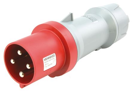 MENNEKES PowerTOP Leistungssteckverbinder Stecker Rot 3P + E, 400 V / 64A, Kabelmontage IP44