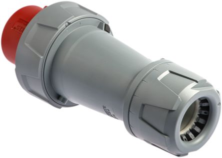 Mennekes PowerTOP Series, IP67 Red Cable Mount 3P+N+E Industrial Power Plug, Rated At 125A, 400 V