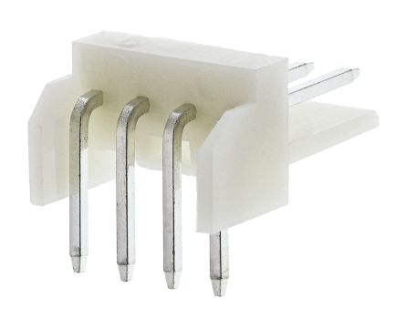 TE Connectivity EI Leiterplatten-Stiftleiste Gewinkelt, 4-polig / 1-reihig, Raster 2.5mm, Kabel-Platine,
