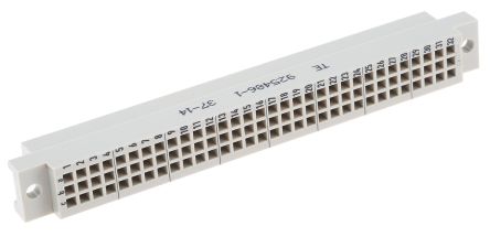 TE Connectivity Conector DIN 41612 Hembra Ángulo Recto De 96 Contactos, Paso 2.54mm, 3 Filas