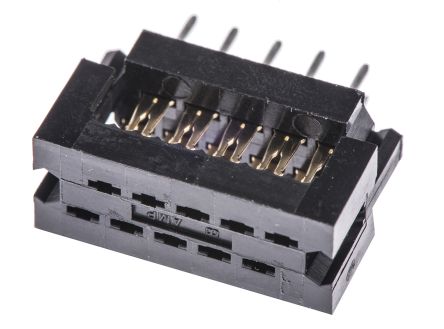 TE Connectivity 10-Way IDC Connector Plug For Cable Mount, 2-Row
