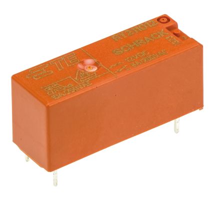 TE Connectivity PCB Mount Power Relay, 12V Dc Coil, 8A Switching Current, SPDT