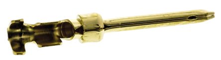 TE Connectivity, AMPLIMITE HDP-20 Series, Size 20 Male Crimp D-sub Connector Contact, Gold Over Nickel Signal, 24