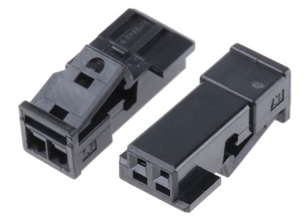 TE Connectivity Micro Quadlock System Steckverbindergehäuse Buchse 2.54mm, 2-polig Für Leiterplattensteckverbinder