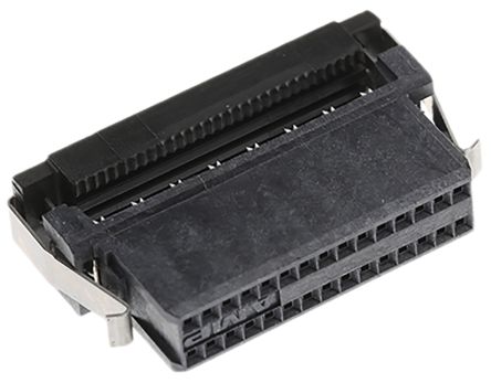 TE Connectivity AMP-LATCH System 50 IDC-Steckverbinder Buchse,, 30-polig / 2-reihig, Raster 1.27mm