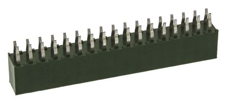 TE Connectivity Conector Hembra Para PCB Serie AMPMODU HV100, De 34 Vías En 2 Filas, Paso 2.54mm, 12A, Montaje En