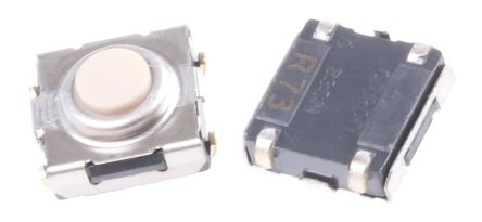 Omron Interruptor Táctil Tipo Botón, Contactos SPST 3.1mm, Montaje En Orificio Pasante