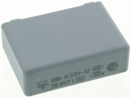 Vishay MKP 339 Folienkondensator 680nF ±20% / 310V Ac, THT Raster 22.5mm