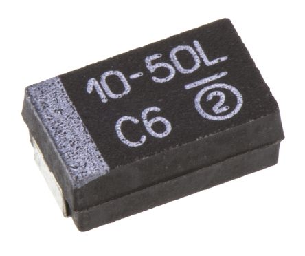 Vishay Condensateur Tantale, CMS, 10μF, 50V C.c., ±10%,, Série 293D