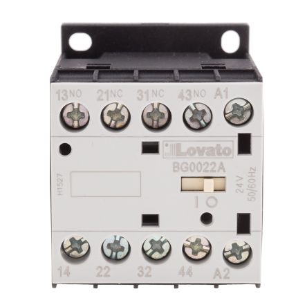 Lovato 接触器继电器, BG系列, 4极, 触点10 A, 触点电压690 V 交流