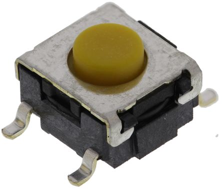 Omron Interrupteur Tactile Traversant, SPST, 6.6 X 6 X 4.30mm, Bouton