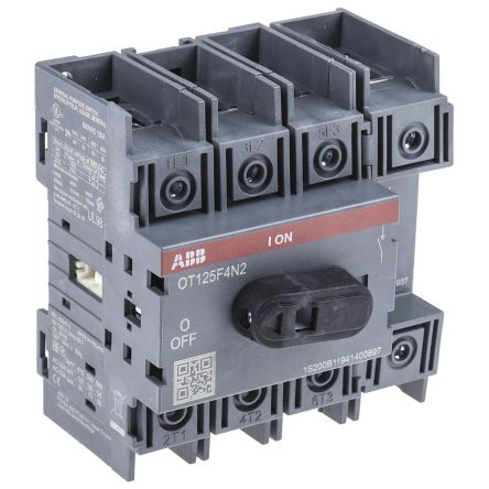 ABB Interrupteur-sectionneur, 4 P, 125A, 750V C.a.