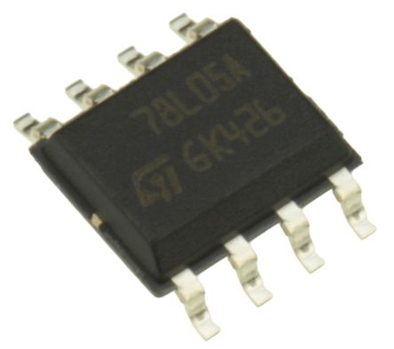 STMicroelectronics L78L05ACD13TR, 1 Linear Voltage, Voltage Regulator 100mA, 5 V 8-Pin, SOIC