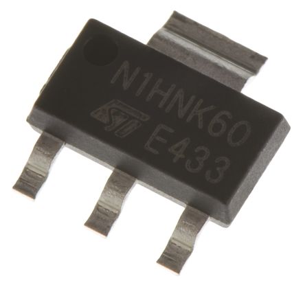 STMicroelectronics MOSFET, Canale N, 8,5 Ω, 400 MA, SOT-223, Montaggio Superficiale