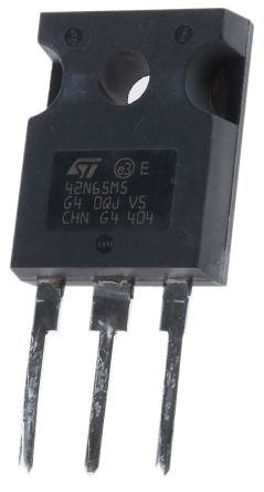 STMicroelectronics MOSFET STW42N65M5, VDSS 650 V, ID 33 A, TO-247 De 3 Pines,, Config. Simple