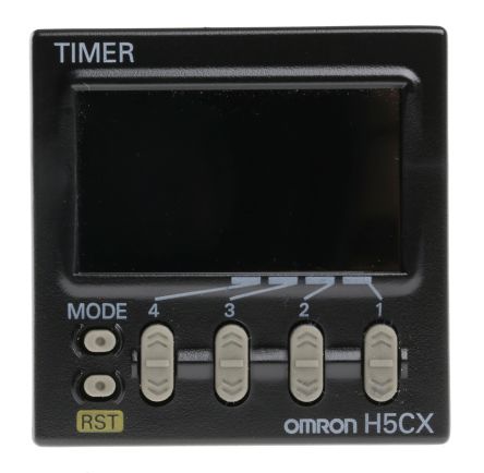 欧姆龙 Omron 时间继电器, H5CX 系列, 100 → 240V 交流, 1触点, 时间范围 0.001 s → 9999h