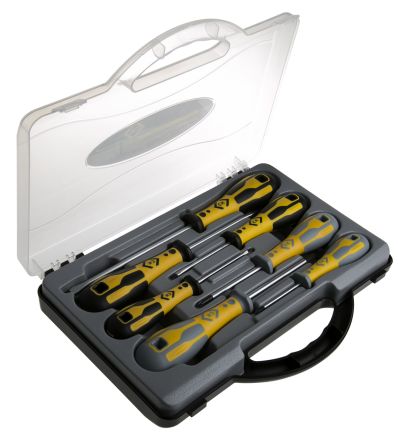 In Plastic Case Precision Screwdriver Set 7 Piece,Ergonomic comfort-grip handle