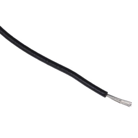 Alpha Wire Hook Up Wire UL11028, EcoWire, 0,33 Mm², Noir, 22 AWG, 30m, 600 V