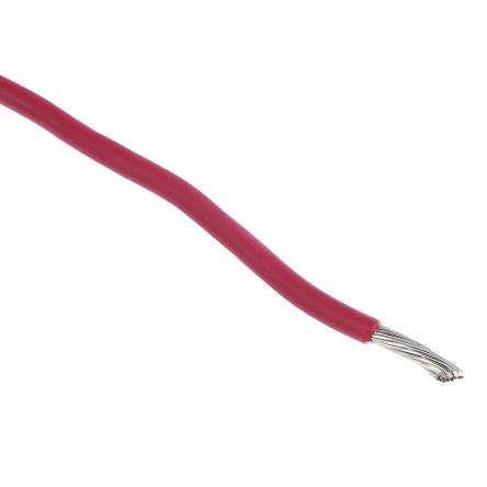 Alpha Wire Einzeladerleitung 1,3 Mm², 16 AWG 30m Rot MPPE Isoliert Ø 2.06mm 26/0,25 Mm Litzen UL11028