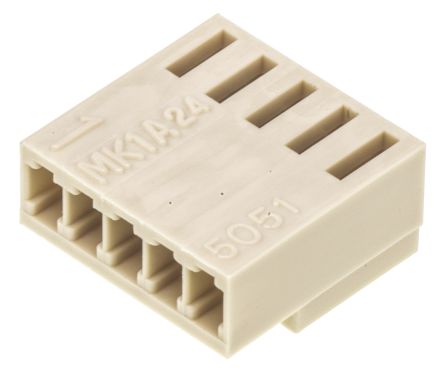 Molex KK Steckverbindergehäuse Buchse 2.5mm, 5-polig / 1-reihig Gerade, Kabelmontage Für KK-Kabel-Platinen-Verbinder