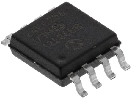Microchip Memoria EEPROM Seriale I2C, Da 256kbit, SOIJ, SMD, 8 Pin
