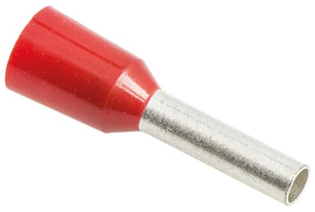 JST GTR Aderendhülsen Bis 1.5mm², Stift ø 1.7mm, Rot, PP, 8mm, 14mm, Isoliert, 16AWG Max.