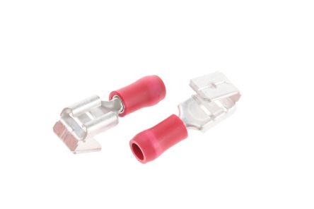 25 male 25 50 100 pack 6.3mm red piggy back terminal crimp connector female 