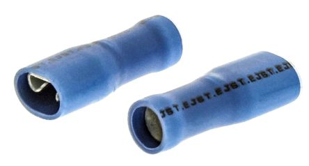 JST FLVDDF Flachsteckhülse, Blau, Isoliert, 4.75 X 0.8mm, Buchse, 1mm² - 2.6mm², 16AWG Min