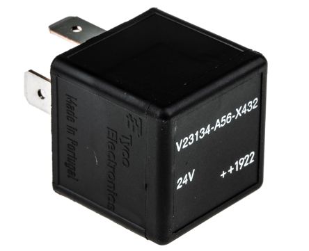 TE Connectivity Plug In Automotive Relay, 24V Dc Coil Voltage, 40A Switching Current, SPDT