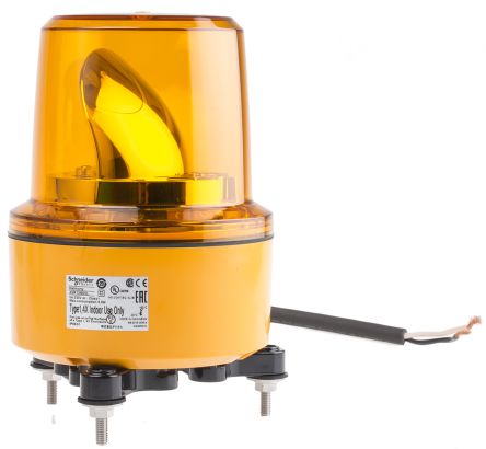 Schneider Electric Harmony XVR, LED Rundum Signalleuchte Orange, 230 V Ac, Ø 130mm X 130mm