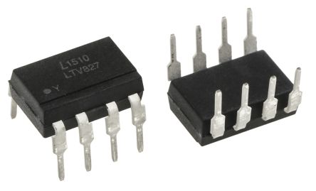 Lite-On LTV-8x7 THT Dual Optokoppler DC-In / Transistor-Out, 8-Pin PDIP, Isolation 5 KV Eff