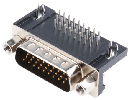 HARTING Sub-D Steckverbinder Stecker Abgewinkelt, 26-polig / Raster 2.29mm, Durchsteckmontage Lötanschluss