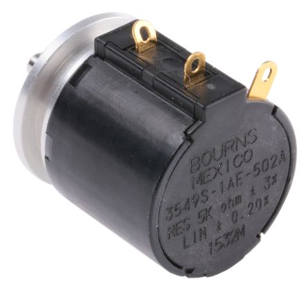 Bourns 3549 Servo Montage 10-Gang Dreh Potentiometer 5kΩ ±3% / 2W, Schaft-Ø 3,18 Mm