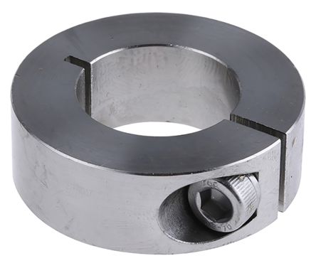 Huco 轴环, 25mm轴直径, 一件, 夹紧螺丝, 不锈钢, 45mm外径, 15mm宽度