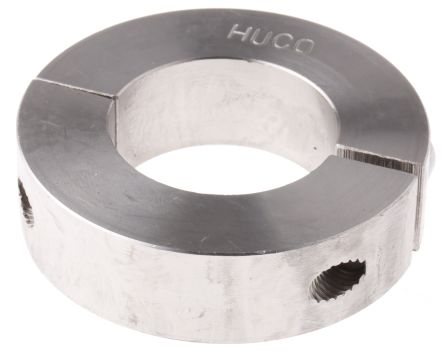 Huco 轴环, 30mm轴直径, 两件, 夹紧螺丝, 不锈钢, 54mm外径, 15mm宽度