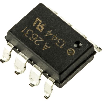 Broadcom SMD Dual Optokoppler DC-In / Transistor-Out, 8-Pin DIP, Isolation 3750 V Ac