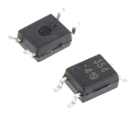 Broadcom SMD Optokoppler AC-In / Transistor-Out, 4-Pin Mini-Flach, Isolation 3,75 KV Eff