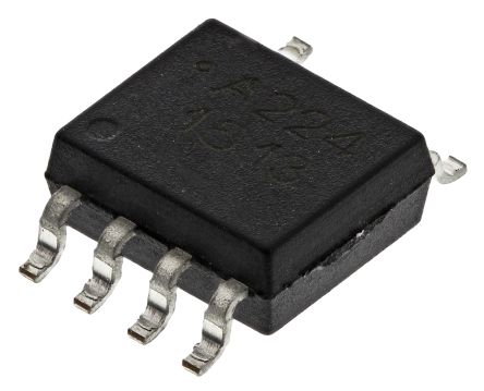 Broadcom SMD Dual Optokoppler AC-In / Transistor-Out, 8-Pin SOIC, Isolation 3000 V Ac