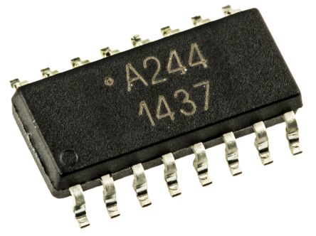 Broadcom Optoacoplador De 4 Canales, Vf= 1.4V, Viso= 3 KVrms, IN. AC, OUT. Transistor, Mont. Superficial, Encapsulado