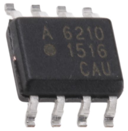 Broadcom SMD Dual Optokoppler DC-In / Logikgatter-Out, 8-Pin SOIC, Isolation 2,5 KV Eff