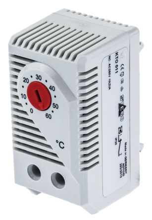 STEGO Schaltschrank-Thermostat, 0 → +60 °C., Öffner