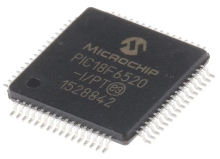 Microchip Microcontrôleur, 8bit, 2,048 Ko RAM, 1,024 KB, 32 KB, 40MHz, TQFP 64, Série PIC18F