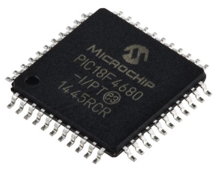 Microchip Microcontrôleur, 8bit, 3,328 Ko RAM, 1,024 Ko, 64 Ko, 40MHz, TQFP 44, Série PIC18F