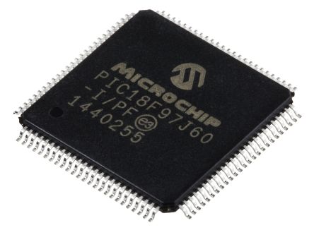 Microchip Mikrocontroller PIC18F PIC 8bit SMD 128 KB TQFP 100-Pin 41.667MHz 3,808 KB RAM