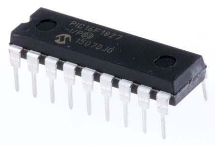 Microchip Mikrocontroller PIC16F PIC 8bit THT 256 B, 4K X 14 Wörter PDIP 18-Pin 32MHz 384 B RAM